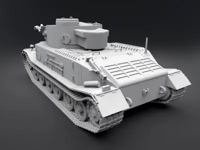 Vk 4501 Tiger Scale model 3D print model