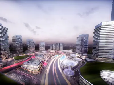 3Dmax fashion city commercial square building 274 3D model