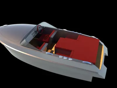 5 Meter Speedboat Model 3D model