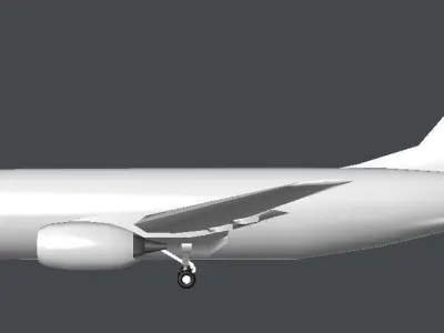 Airbus boeing - boeing Low-poly 3D model