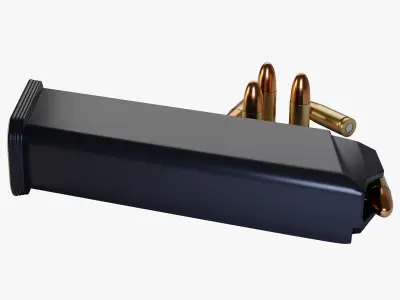 9mm cartridge magazine 3D model