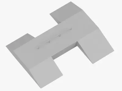 Skate Ramp - Fun Box 04 Free 3D model