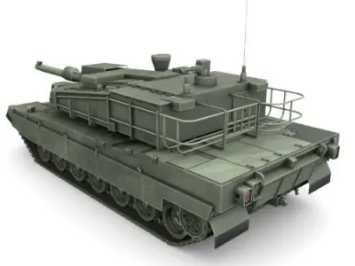K 2 Black Panther  Low-poly 3D model