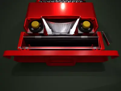 Macchina da scrivere valentine olivetti 3D model
