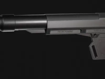 Shockwave Blade 2M Pistol Stabilizer - Pistol Brace - Game Asset Low-poly 3D model