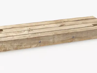 Wooden Crane Mats 01 3D model
