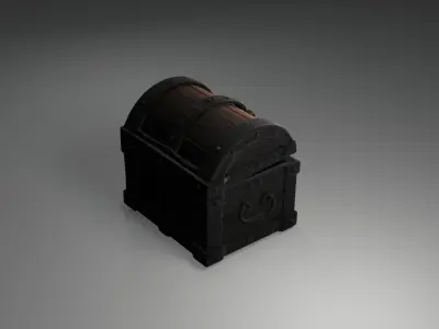 Medieval Treasure Chest 3D Model 3D model