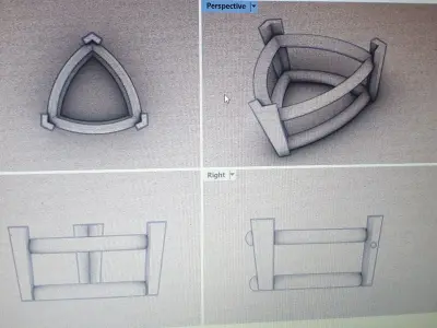 triangular stone 3D model