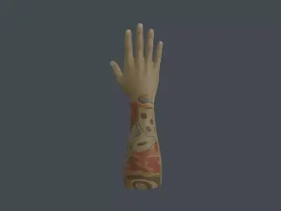 HAND-014 Right Hand Low-poly 3D model