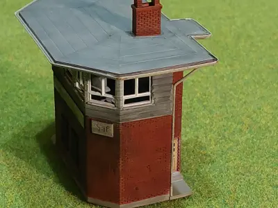 German signal box Stolberg 1-120 resin 3D print model