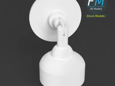 Wall mounted dome surveillance camera 3D model