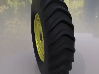 Tractor tyre 3D model purchase