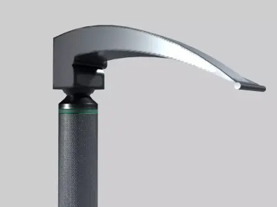 Laryngoscope Free low-poly 3D model