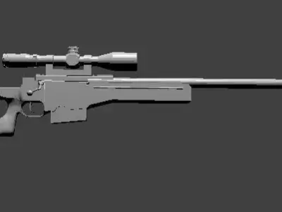 AWM 3d model for free Free 3D model