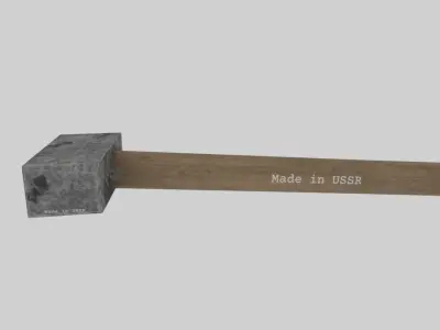 Soviet hammer Free low-poly 3D model