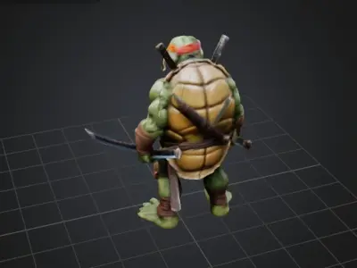 HUMANOID NINJA TURTLE 3D print model