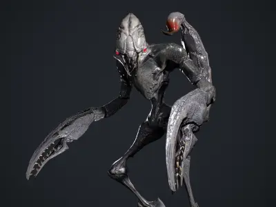 Scorpion Creature Low-poly 3D model