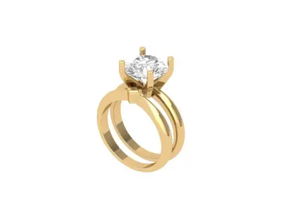 Wedding Ring  3D print model 405