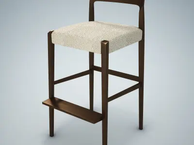 Forms Bar Stool HD 3D model