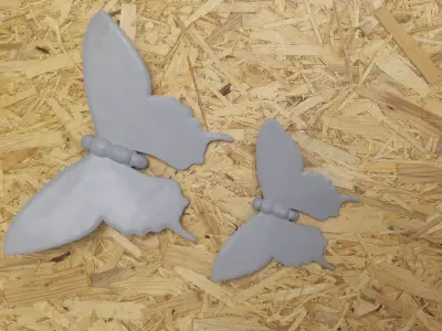 Butter Fly 3D Free 3D print model