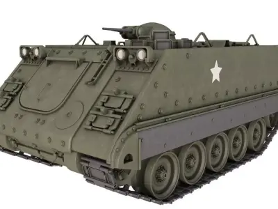 M132 Zippo Armored Flamethrower 3D model