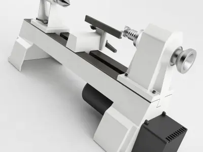 Variable Speed Mini Lathe 3D model
