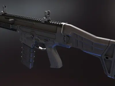CZ Bren 2 NATO Low-poly 3D model