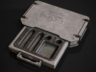 Sci-fi Military Crate Low-poly 3D model