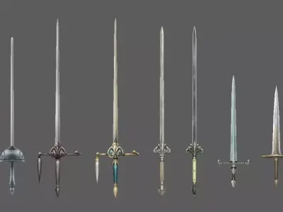 weapon sword Free low-poly 3D model