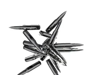 Silver Bullets  Low-poly 3D model