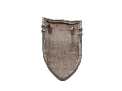 Wooden shield 3D model
