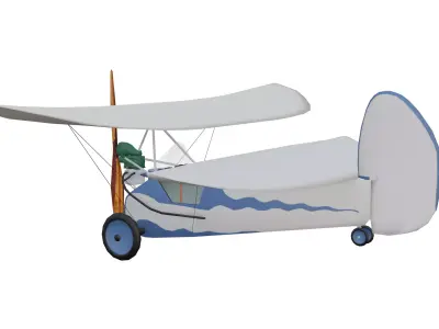 Mignet HM14 Pou du Ciel Low-poly 3D model