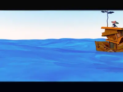 Free Stylized Boat Free low-poly 3D model