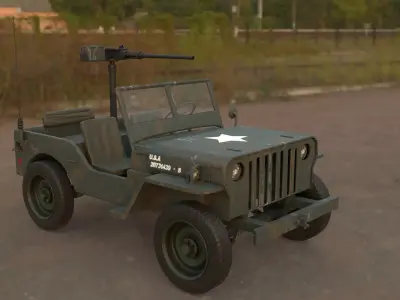 jeep millitary 3D model
