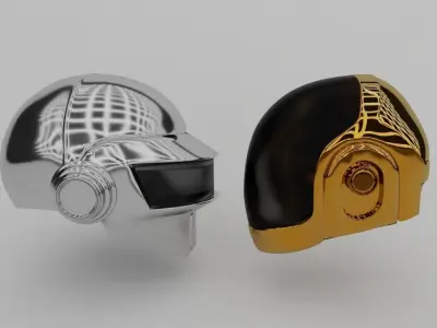 Helmet Daft Punk 3D model