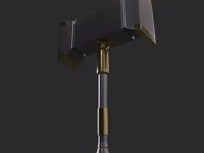 Hammer Low-poly 3D model 39