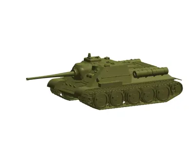 SU-85 self-propelled gun 3D model