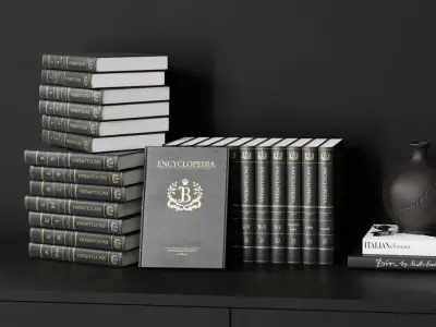  Vintage Encyclopedia Book Models 