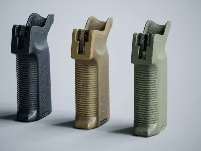 Pistol Grip Magpul MOE-K2 AR 15 Low-poly 3D model