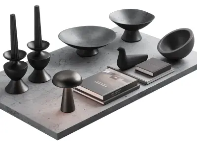 194 decorative set 036 japan dark kit 00 3D model