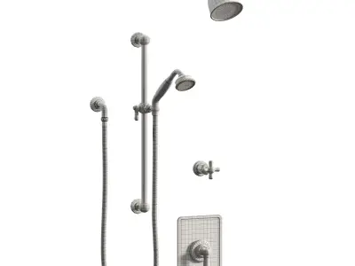 The Water Monopoly - Rockwell Shower Layout RW2 3D model