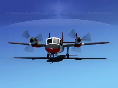 Grumman OV-1D Mohawk V05 3D model