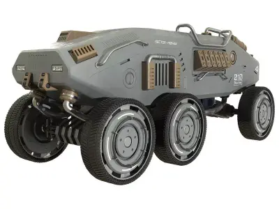 Mars Rover-1-Grey 3D model