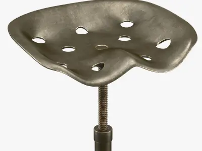 Horeca bar stool 3D model