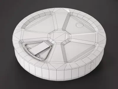 M6 Anti-Tank Mine Low-poly 3D model