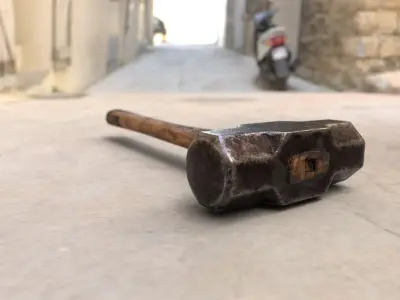  Old Sledgehammer 3d Mode Low-poly 3D model