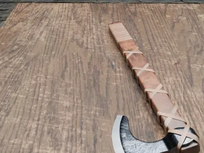 Axe 2 Low-poly 3D model purchase