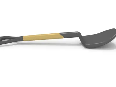 Shovel Small Low-poly 3D model