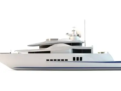 Yacth - Ship - Boat 3D model