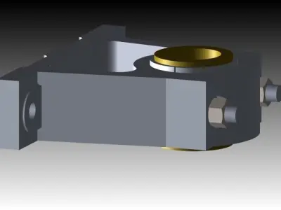 Pedestal Bearing using Top-down Design Free 3D model